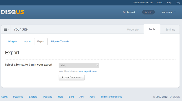 Screenshot-7 Disqus Admin Panel