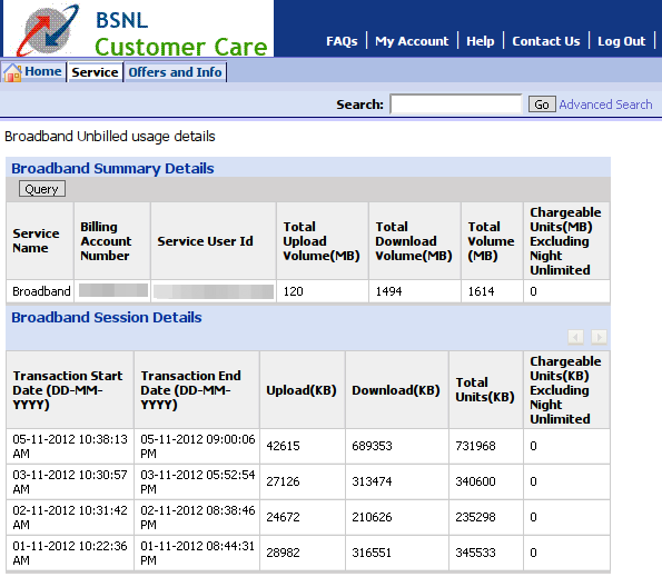 How to Check Bsnl Broadband Data usage How to Check Bsnl FTTH Data