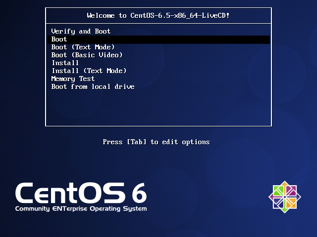 centos 6.5 install screenshot 1