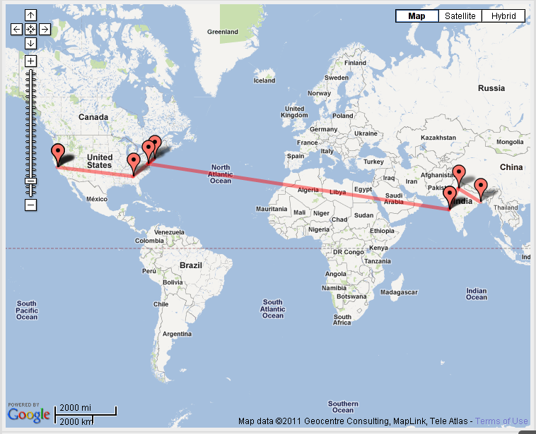 Visual traceroute plot binarytides
