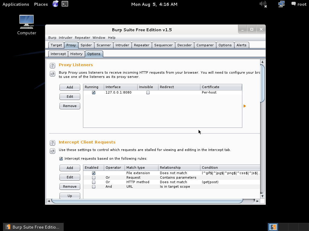 network proxy settings kali linux