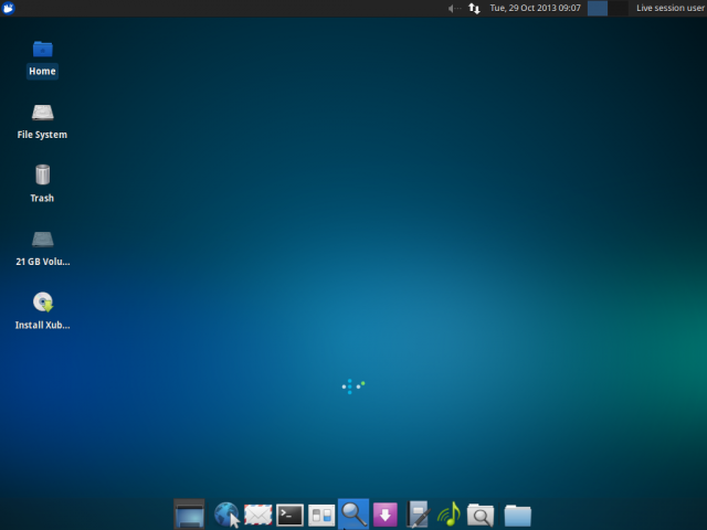 Xubuntu 13.10 desktop