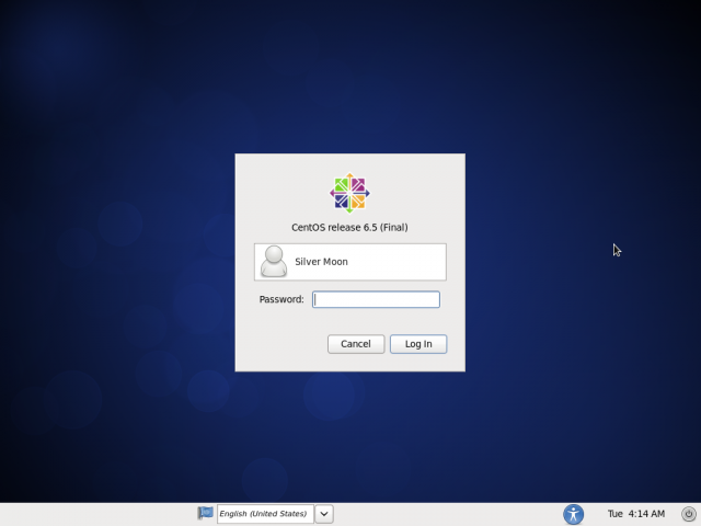 centos 6.5 login