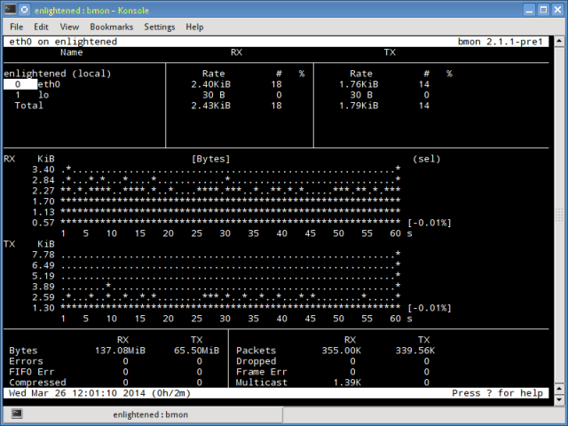 bmon linux network monitor