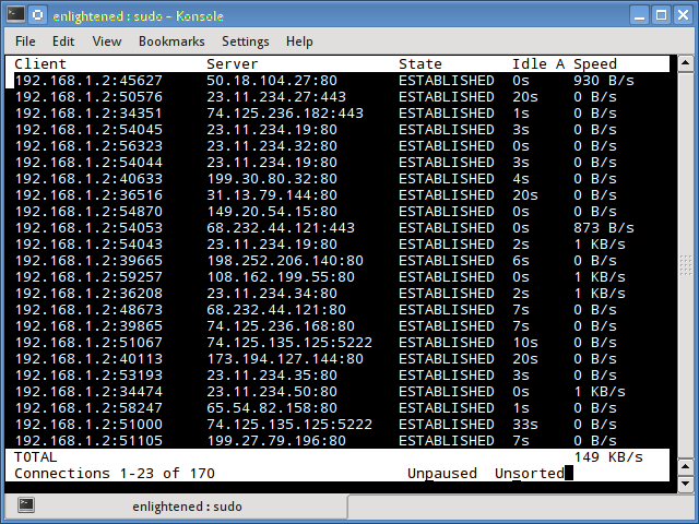 tcptrack command linux