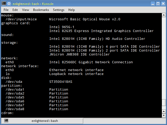 linux hwinfo command