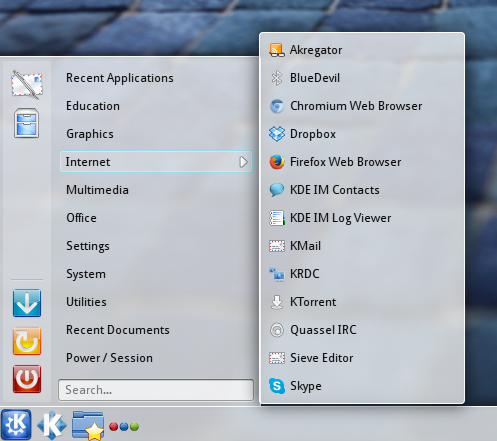 kubuntu homerun kicker