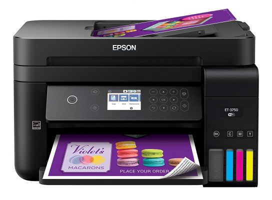 Epson WorkForce ET-3750 EcoTank Wireless Printer
