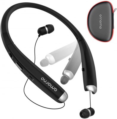 Amorno Foldable Bluetooth Neckband Headset