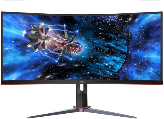 AOC CU34G2X 34" Curved Frameless Immersive Gaming Monitor