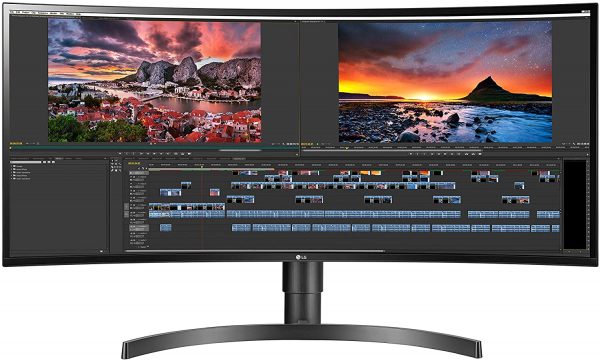 LG 34WN80C-B 34 inch 21:9 Curved UltraWide Monitor