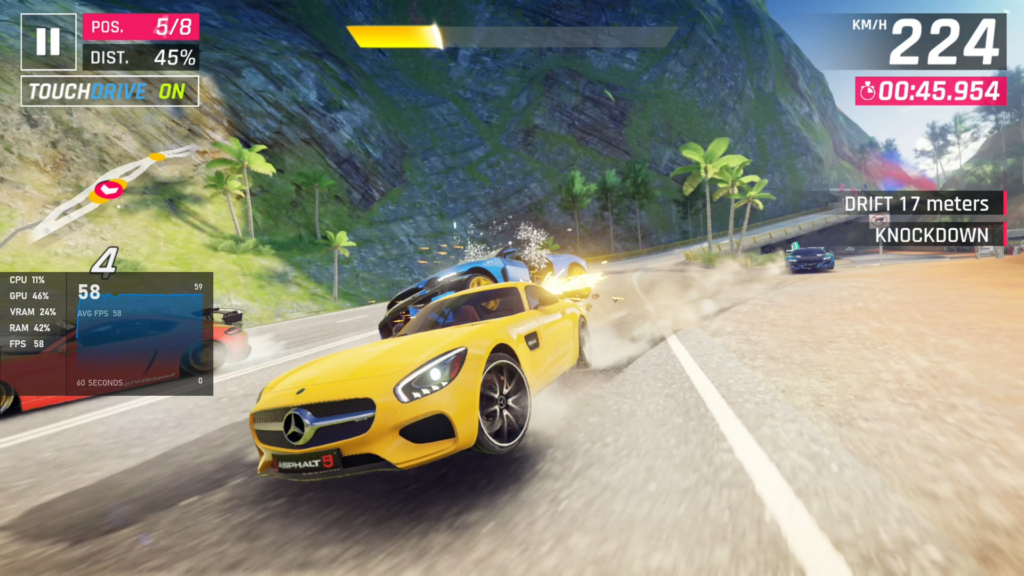 Asphalt 9 Legends FPS Asus TUF A17 FA706QM-HX008TS