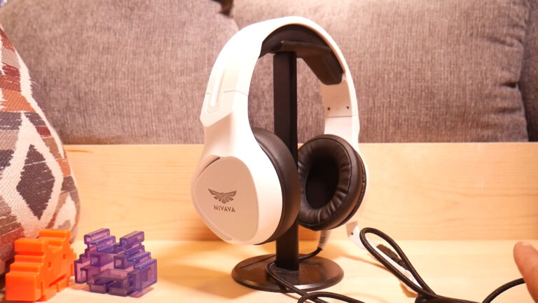 Nivava K12 White Gaming Headset for PC, PS5