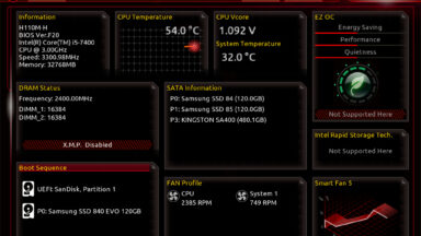 Gigabyte H110M-H UEFI Interface