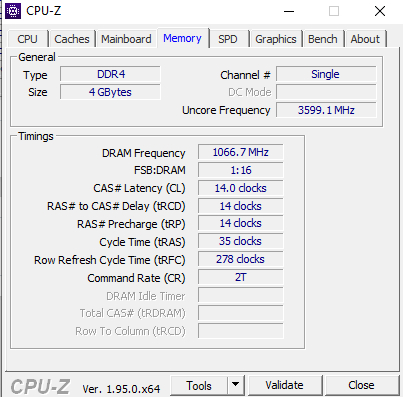 Cpu-z DDR4 Intel High Uncore Frequency