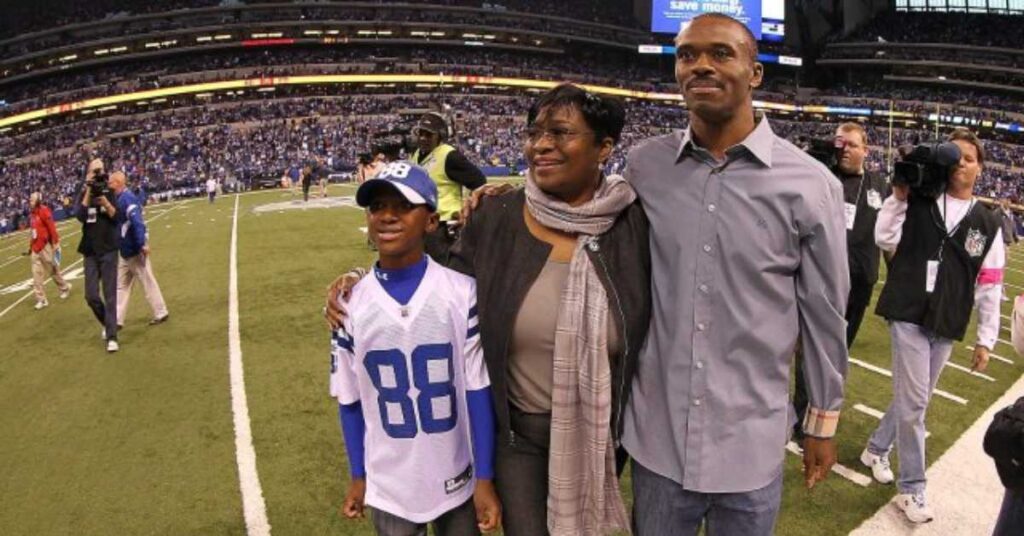 Marvin Harrison Jr. with Mom and Dad