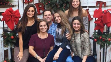 Shannon Kelley and Mary Lou Retton with their four daughters