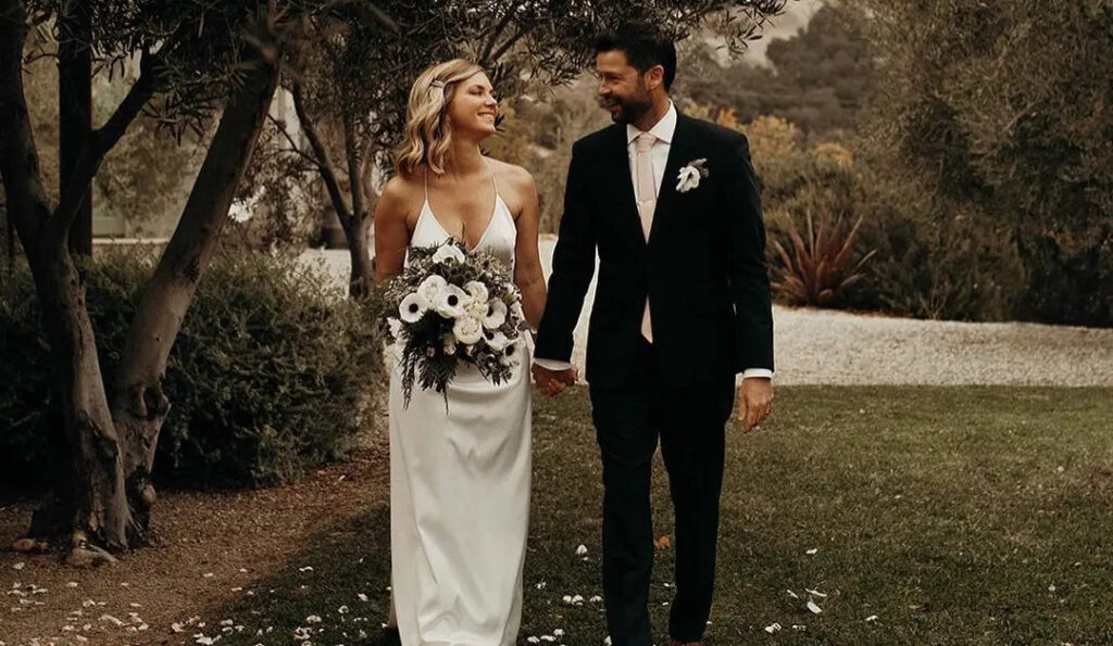 Cindy Busby with husband Christopher Boyd