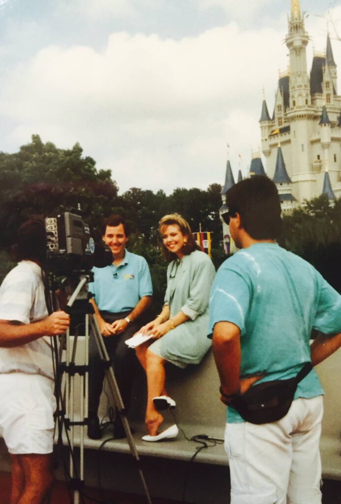 Kent Ehrhardt with journalist Kelley Dunn in 1989
