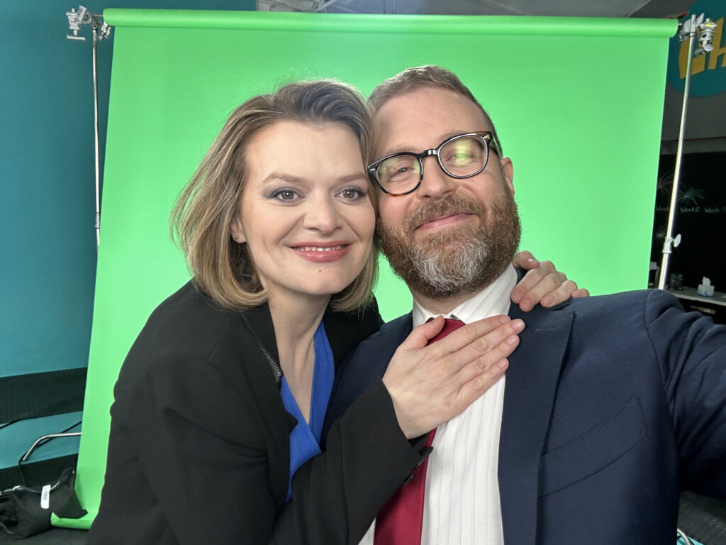 Sam Reich with wife Elaine Carroll
